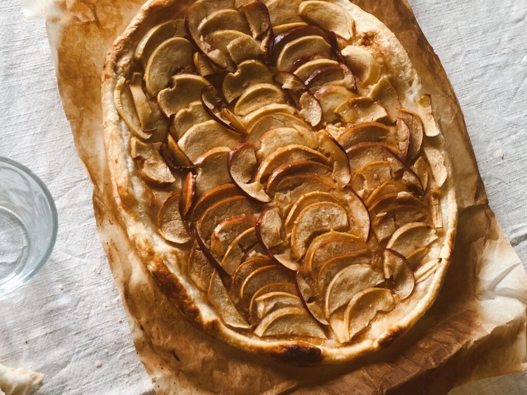 tartajea de hojaldre de cocina tradicional casera en el retiro creativo índigo